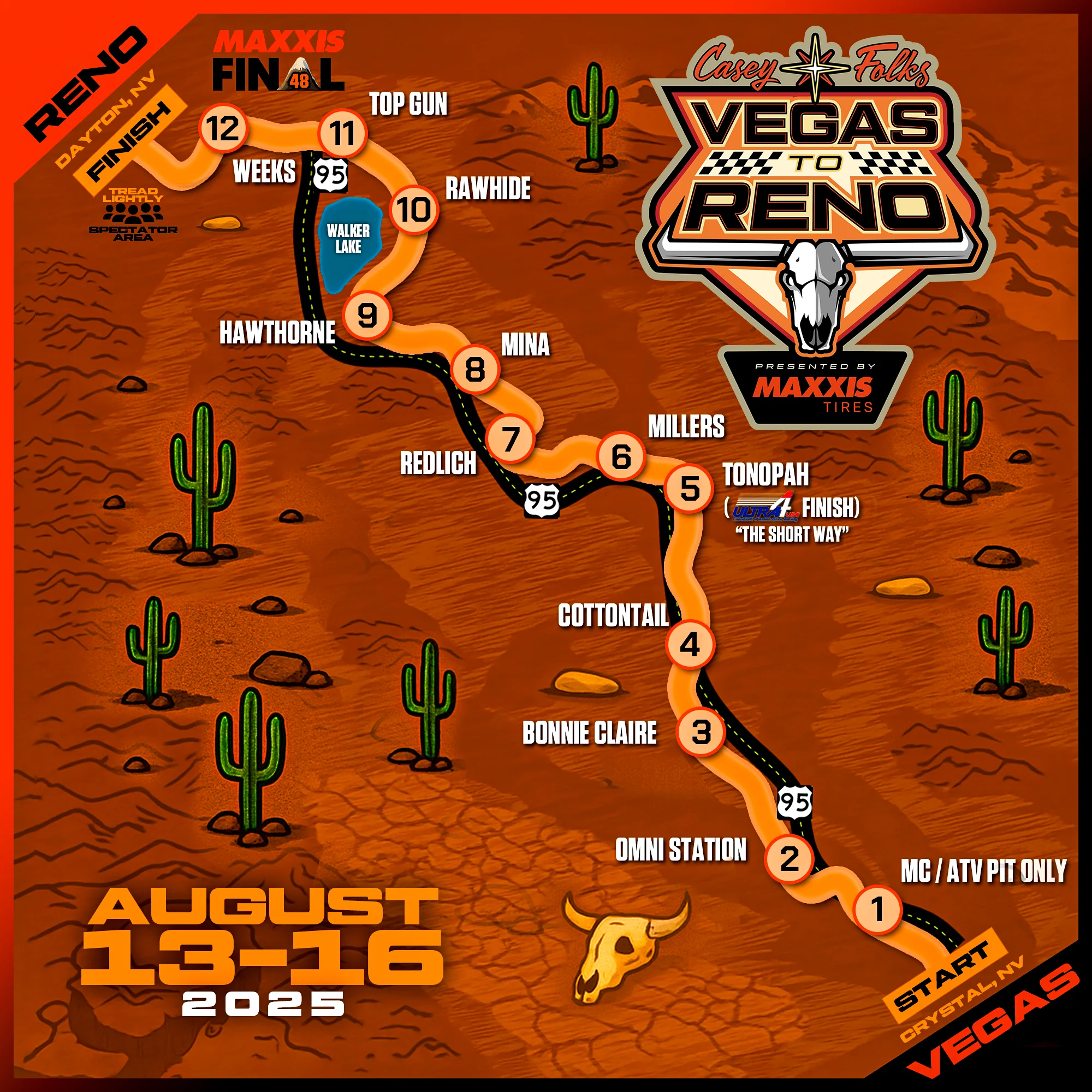 V2R 2025 illustrated course map